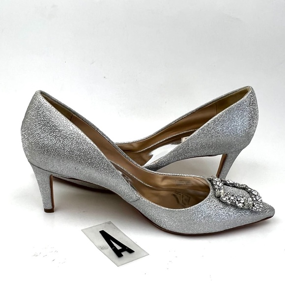 - BADGLEY MISCHKA Carrie Crystal Embellished Pump sz 8 - Picture 6 of 13